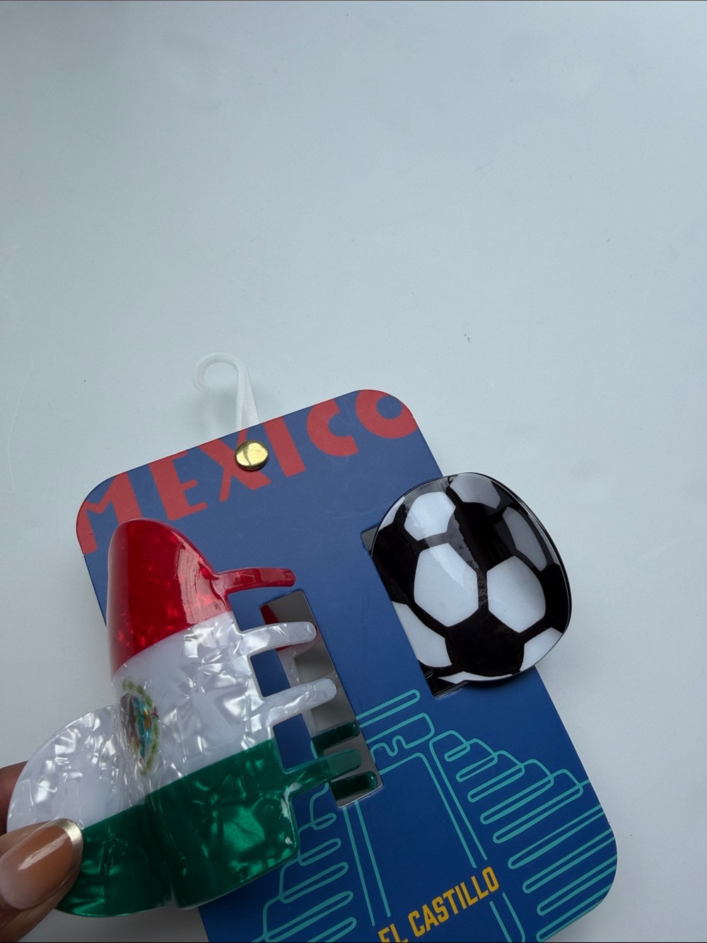 Mexico-themed hair claw clip set. - Picture 7 of 11
